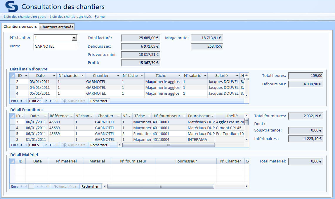 Analysez la rentabilit vos chantiers